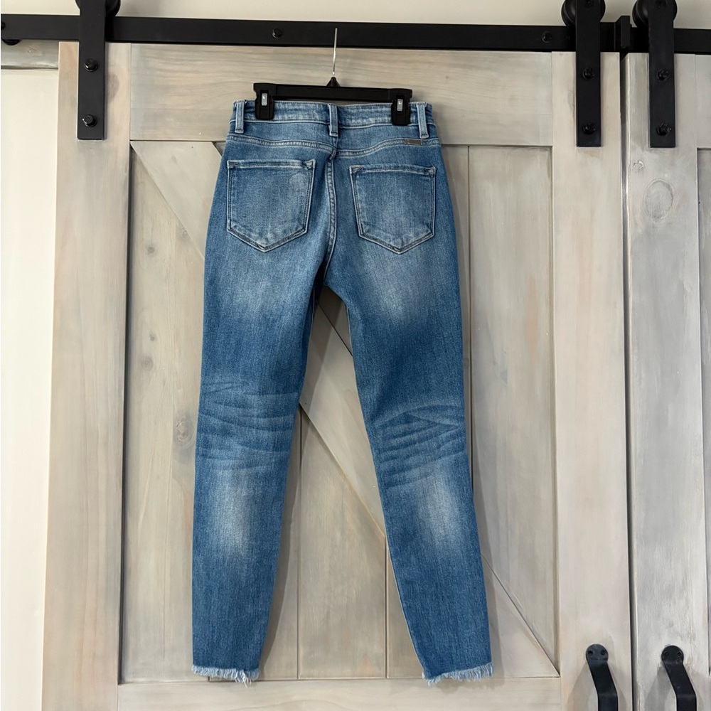 KanCan Light Blue Distressed Skinny Jeans - Picture 5 of 9